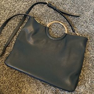 LC Lauren Conrad cross body black bag